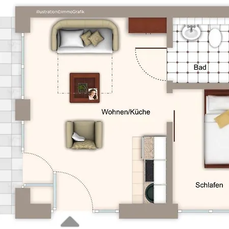Ferienvillen Anna Duene Ferienvillen Anna Duene 1-02 Apartmán
